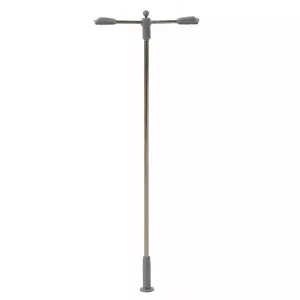 Faller 180203 Eclairage, Lampadaire lampe en prolongement 9.3cm, deux bras, avec LED Faller Faller_180203 - 1