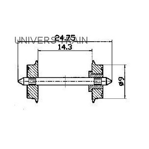 Roco 40194 Jeu d'essieux normalisé 6mm Roco Roco_40194 - 1