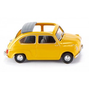 Wiking 009905 Fiat 600, jaune, toit ouvert Sai Sai_009905 - 1