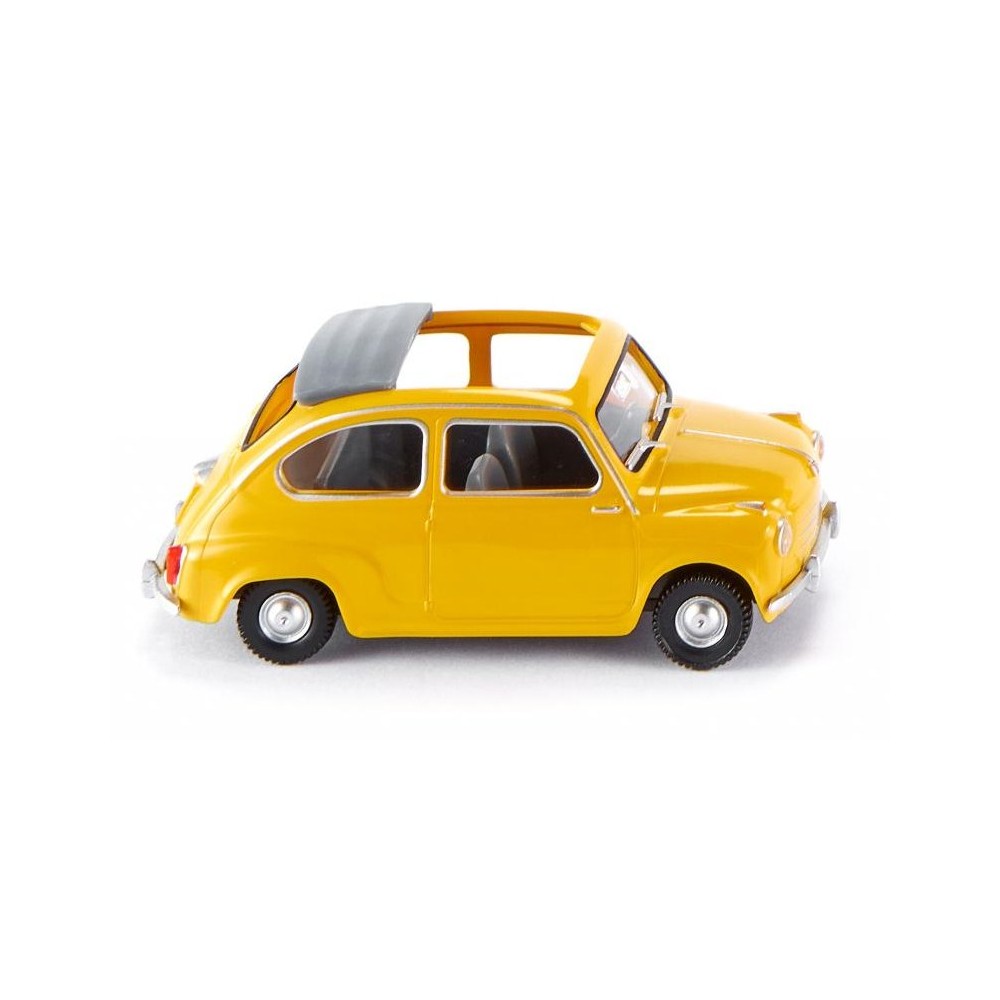 Wiking 009905 Fiat 600, jaune, toit ouvert Sai Sai_009905 - 1