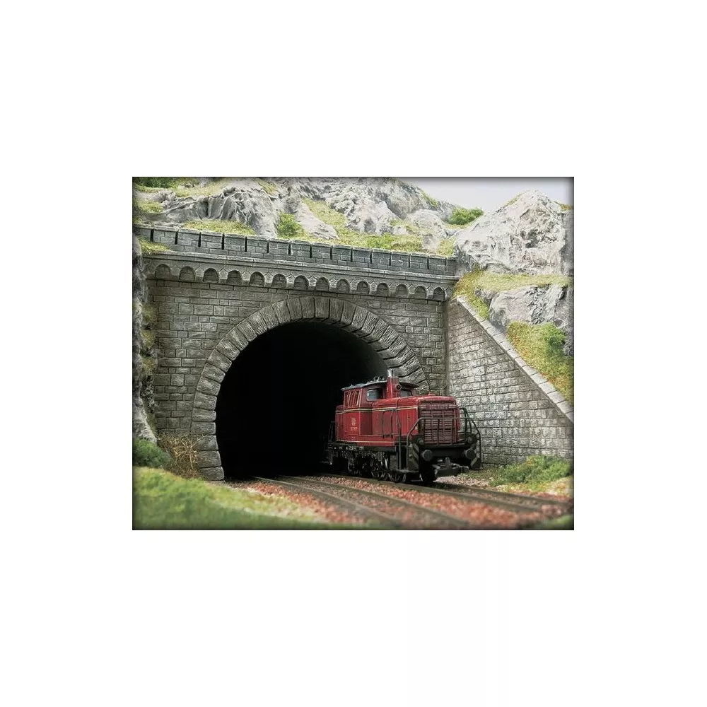 Busch 7023 Entrée de tunnel 2 voies avec mur de soutènement Busch Busch_7023 - 1 Busch 7023 Entrée de tunnel 2 voies avec mur de soutènement Busch Busch_7023 - 1
