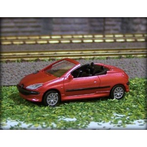 Sai 2195 Peugeot 206 cabriolet, rouge lucifer Sai Sai_2195 - 1