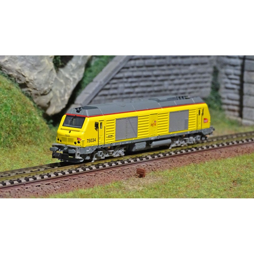 REE Modeles NW107 Locomotive Diesel BB 75034, SNCF, INFRA, échelle N REE Modeles NW107 Locomotive Diesel BB 75034, SNCF, INFRA, échelle N