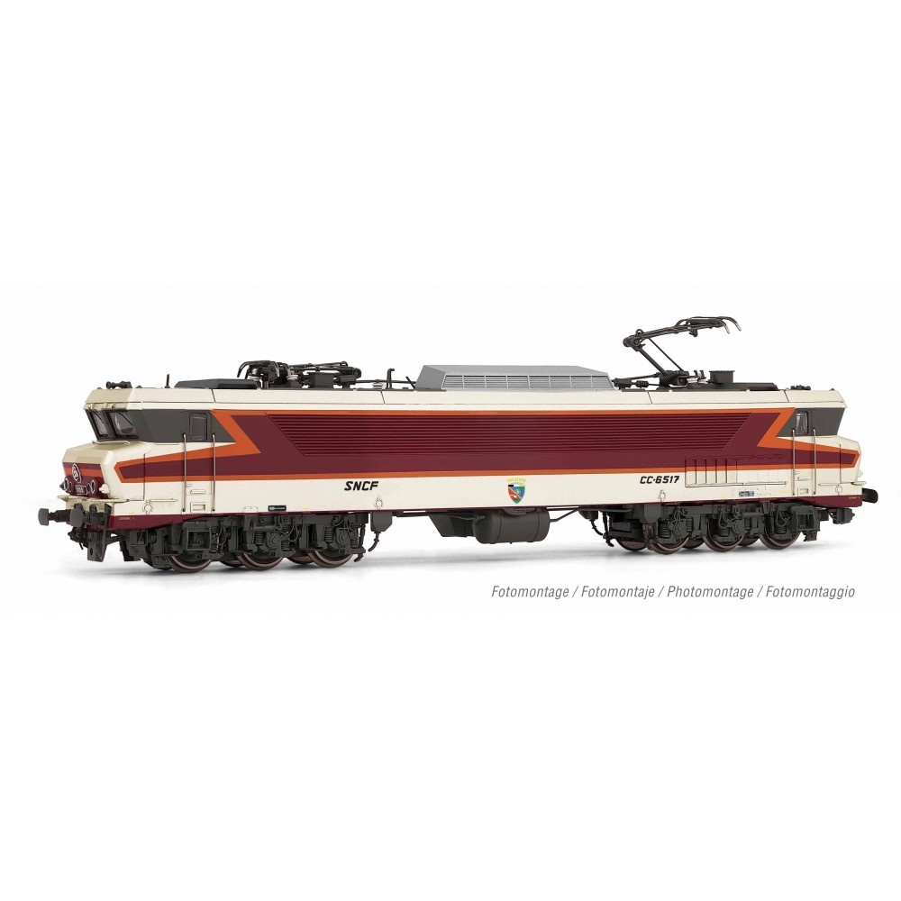 Jouef HJ2372S Locomotive électrique CC 6517, SNCF, livré Béton rouge, Beffara, digital sonore Jouef HJ2372S Locomotive électrique CC 6517, SNCF, livré Béton rouge, Beffara, digital sonore