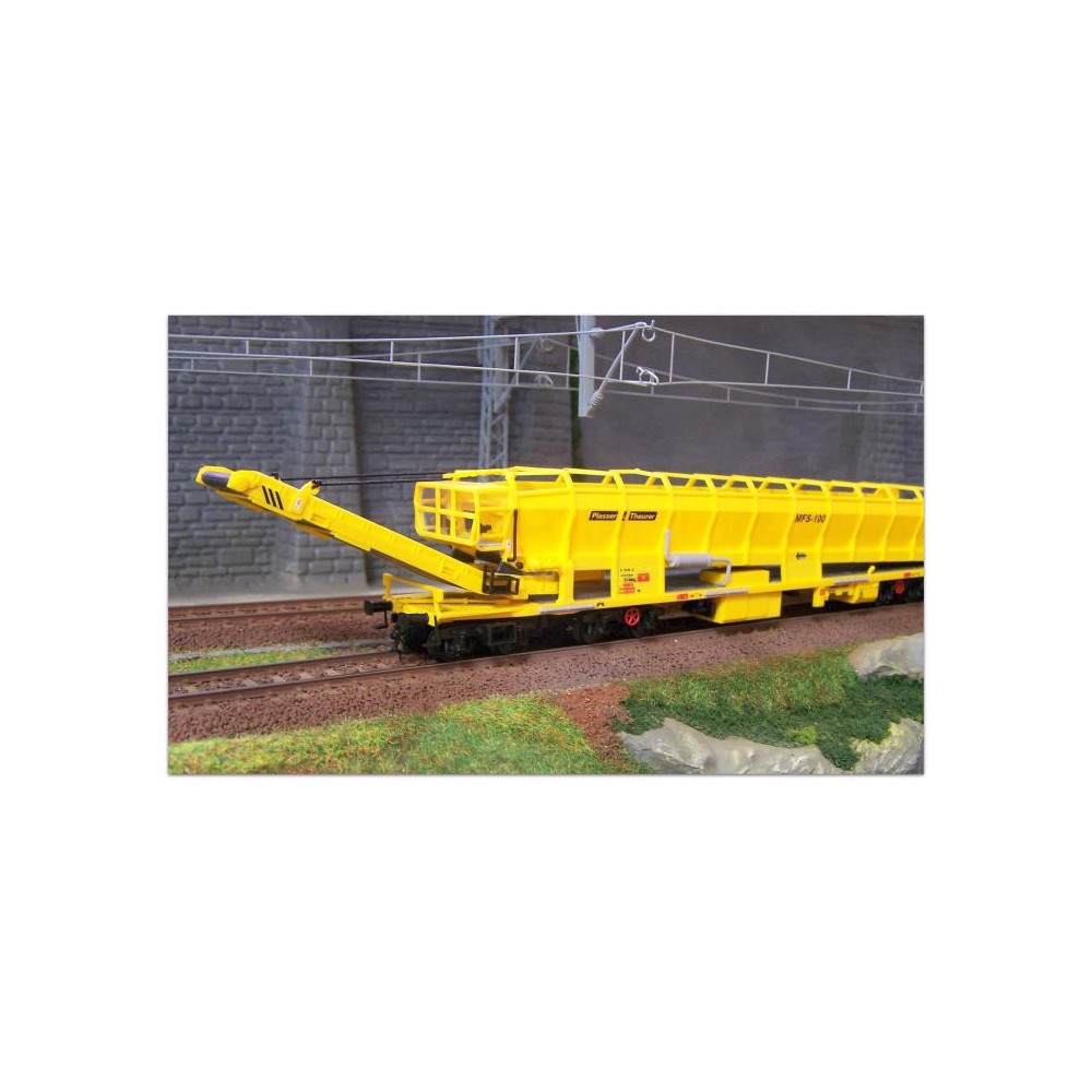 Kibri 26150 Wagon Plasser & Theurer MFS 100, transport de ballast (monté) Kibri Kibri_26150 - 1