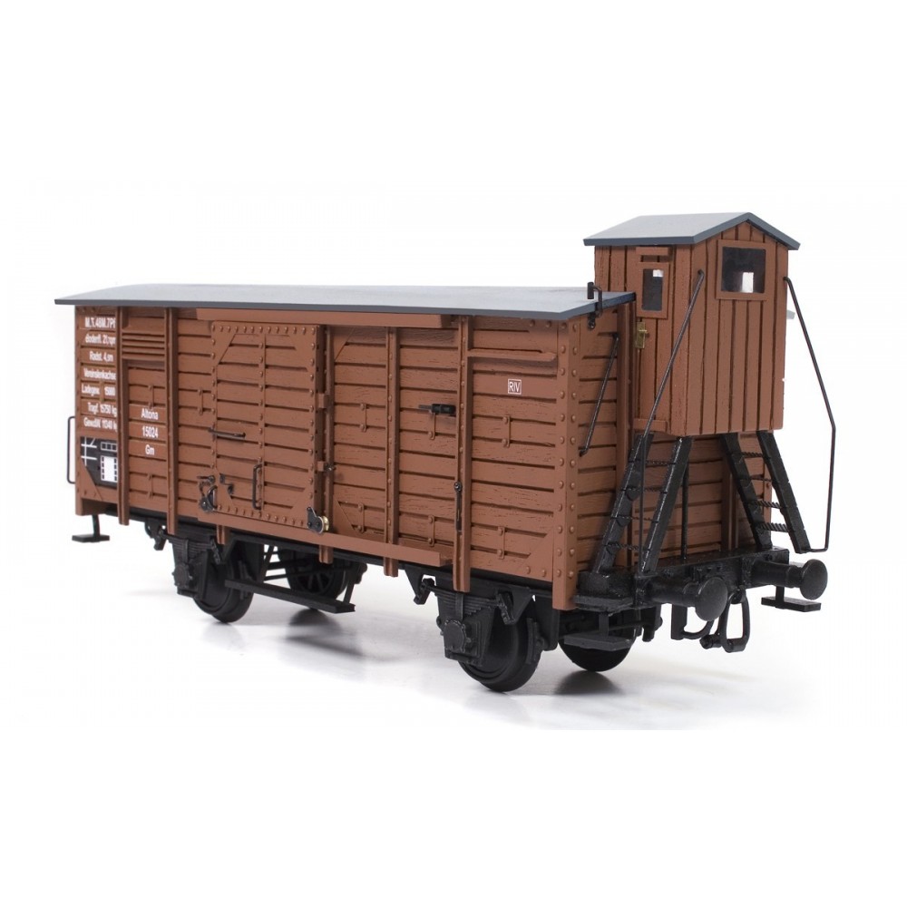 OcCre 56002 Wagon de marchandise couvert avec guérite 1/32 kit construction bois métal OcCre 56002 - 1