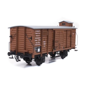 OcCre 56002 Wagon de marchandise couvert avec guérite 1/32 kit construction bois métal OcCre 56002 - 2