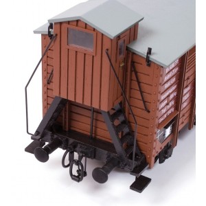 OcCre 56002 Wagon de marchandise couvert avec guérite 1/32 kit construction bois métal OcCre 56002 - 7