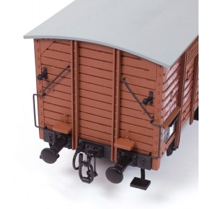 OcCre 56002 Wagon de marchandise couvert avec guérite 1/32 kit construction bois métal OcCre 56002 - 8