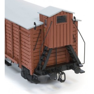 OcCre 56002 Wagon de marchandise couvert avec guérite 1/32 kit construction bois métal OcCre 56002 - 9