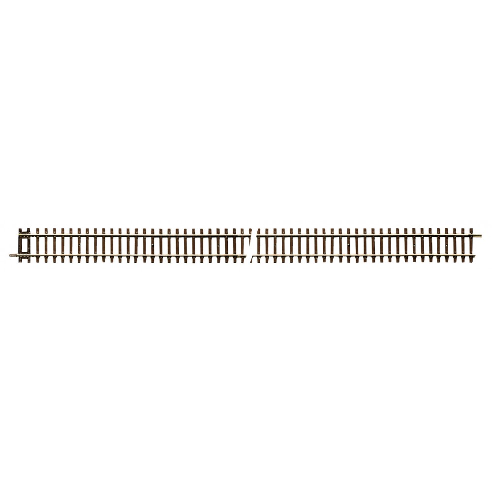 Rocoline 42406 Rail rigide droit G4 traverse bois avec éclisses 920mm Roco Roco_42406 - 1