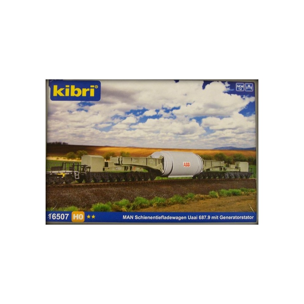 Kibri 16507 Wagon de transport de charge lourde, avec générateur Kibri Kibri_16507 - 1