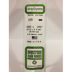 Baguette 0.50x6.3x350mm Ref : 129 - Evergreen Evergreen S1370129 - 1