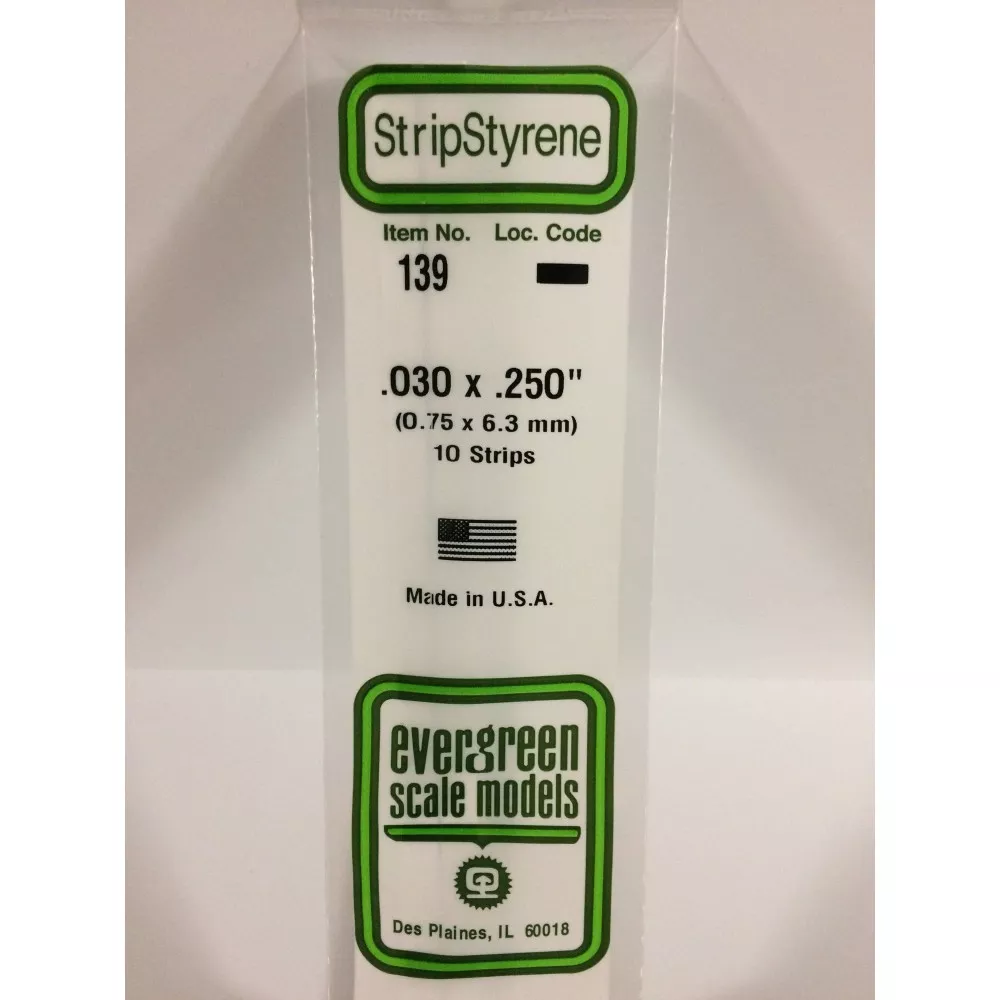 Baguette 0.75x6.3x350mm Ref : 139 - Evergreen Evergreen S1370139 - 1 Baguette 0.75x6.3x350mm Ref : 139 - Evergreen Evergreen S1370139 - 1