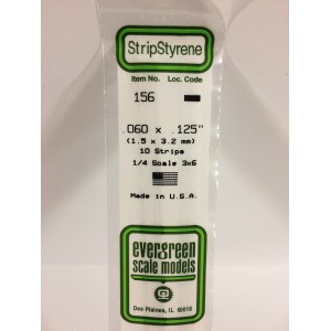 Baguette 1.5x3.2x350mm Ref : 156 - Evergreen Evergreen S1370156 - 1