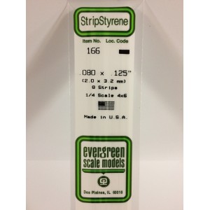 Baguette 2.0x3.2x350mm Ref : 166 - Evergreen Evergreen S1370166 - 1