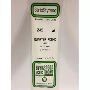 Quart de Rond 2.0x350mm Ref : 249 - Evergreen Evergreen S1370249 - 1