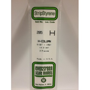 Profilé H 4.0x350mm Ref : 285 - Evergreen Evergreen S1370285 - 1