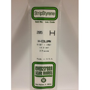 Profilé H 4.0x350mm Ref : 285 - Evergreen Evergreen S1370285 - 1