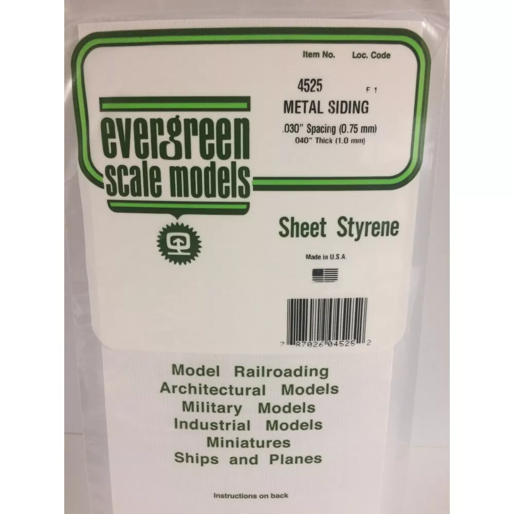 Plaque type métal ondulé 1.0x0.75x150x300mm Ref : 4525 - Evergreen Evergreen S1374525 - 1 Plaque type métal ondulé 1.0x0.75x150x300mm Ref : 4525 - Evergreen Evergreen S1374525 - 1