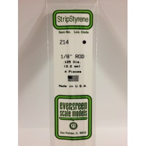 Rond 3.2x350mm Ref : 214 - Evergreen Evergreen S1370214 - 1