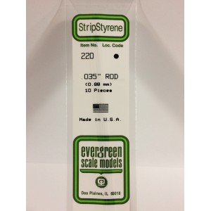 Rond 0.88x350mm Ref : 220 - Evergreen Evergreen S1370220 - 1
