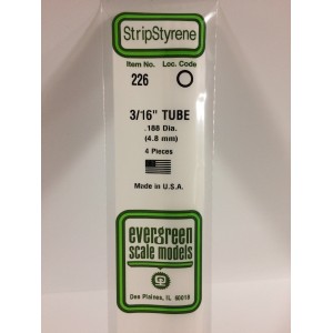 Tube rond 4.8x350mm Ref : 226 - Evergreen Evergreen S1370226 - 1