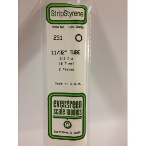 Tube rond 8.3x350mm Ref : 231 - Evergreen Evergreen S1370231 - 1