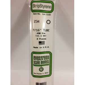 Tube rond 11.1x350mm Ref : 234 - Evergreen