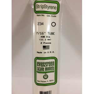 Tube rond 11.1x350mm Ref : 234 - Evergreen Evergreen S1370234 - 1