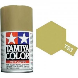 Peinture bombe Jaune foncé mat TS3 Tamiya Tamiya 85003 - 1