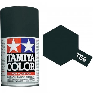 Peinture bombe Noir mat TS6 Tamiya