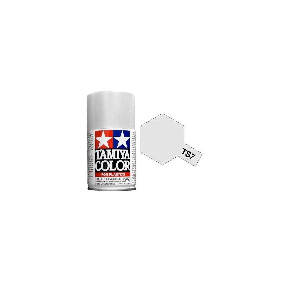 Peinture bombe Blanc Racing brillant TS7 Tamiya Tamiya 85007 - 1