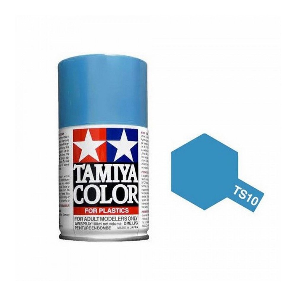 Peinture bombe Bleu de France brillant TS10 Tamiya Tamiya 85010 - 1