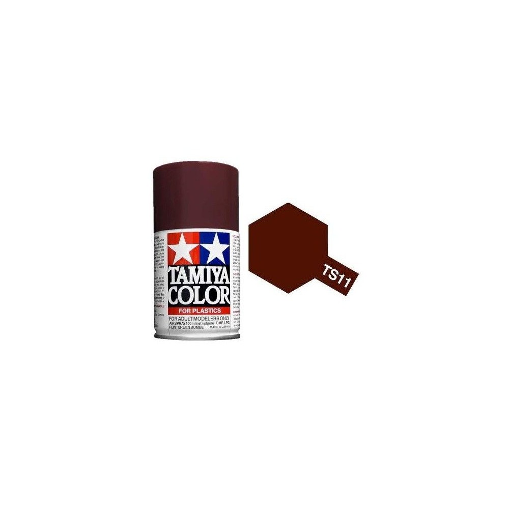 Peinture bombe Marron brillant TS11 Tamiya Tamiya 85011 - 1