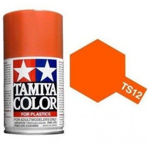 Peinture bombe Orange brillant TS12 Tamiya Tamiya 85012 - 1