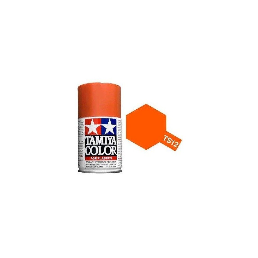 Peinture bombe Orange brillant TS12 Tamiya Tamiya 85012 - 1