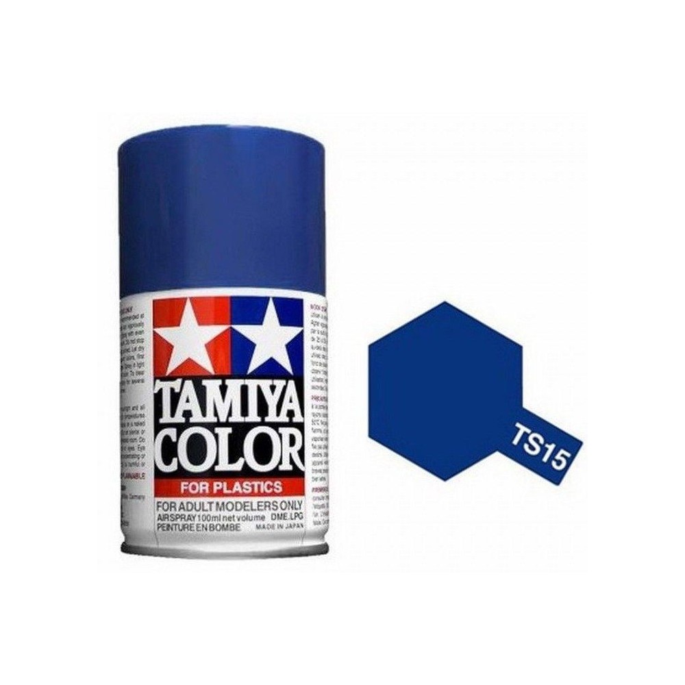 Peinture bombe Bleu brillant TS15 Tamiya Tamiya 85015 - 1
