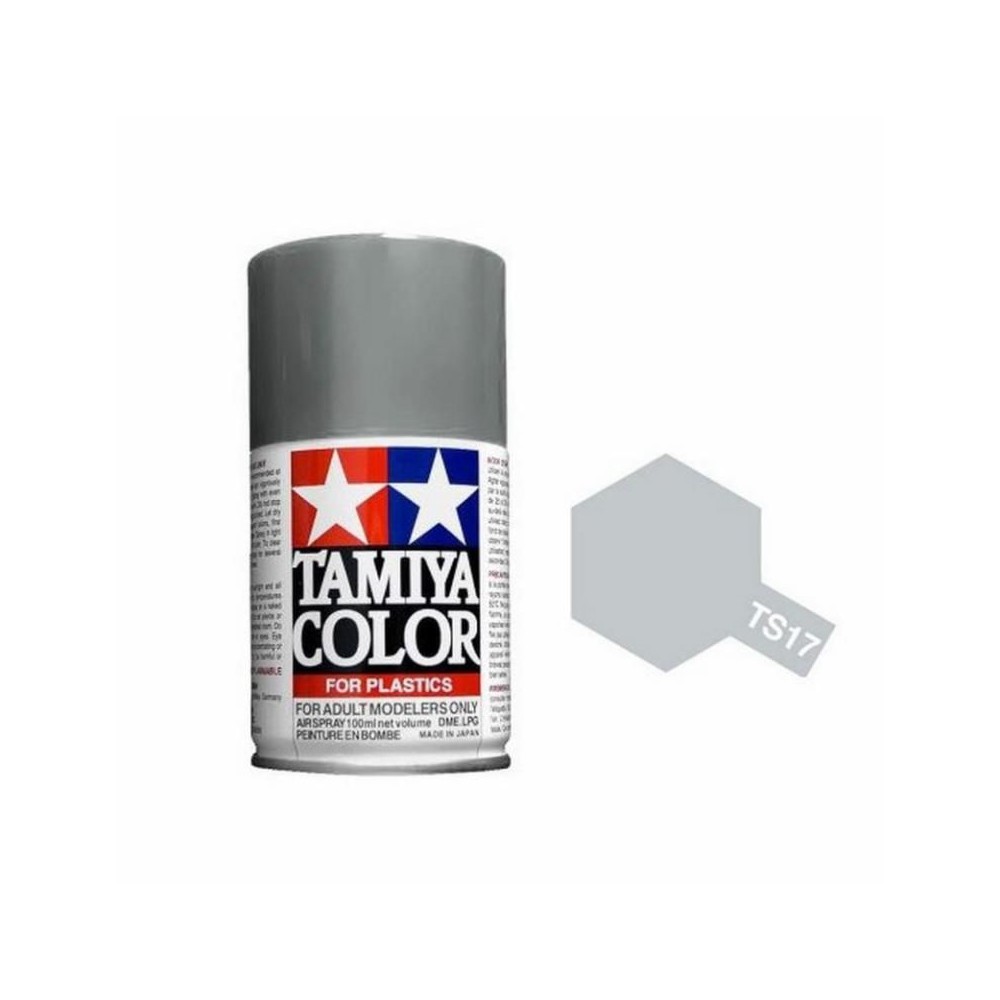 Peinture bombe Aluminium brillant TS17 Tamiya Tamiya 85017 - 1