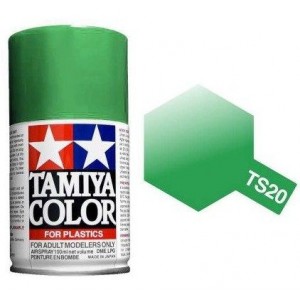 Peinture bombe Vert Métal brillant TS20 Tamiya Tamiya 85020 - 1