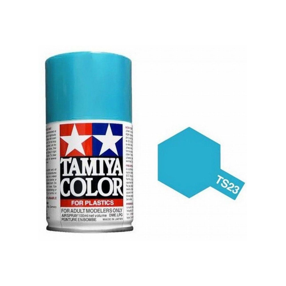 Peinture bombe Bleu Clair brillant TS23 Tamiya Tamiya 85023 - 1