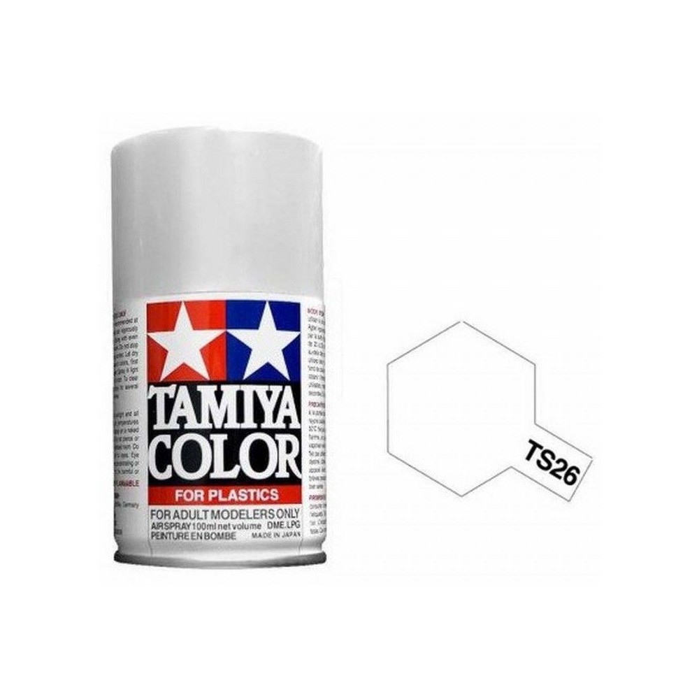 Peinture bombe Blanc Pur brillant TS26 Tamiya Tamiya 85026 - 1