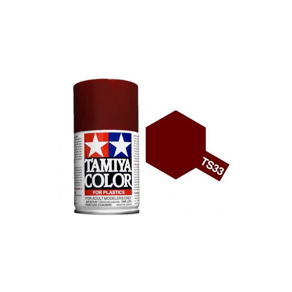 Peinture bombe Rouge Terne mat TS33 Tamiya Tamiya 85033 - 1