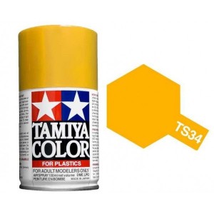 Peinture bombe Jaune Camel brillant TS34 Tamiya Tamiya 85034 - 1