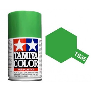 Peinture bombe Vert Pré brillant TS35 Tamiya Tamiya 85035 - 1