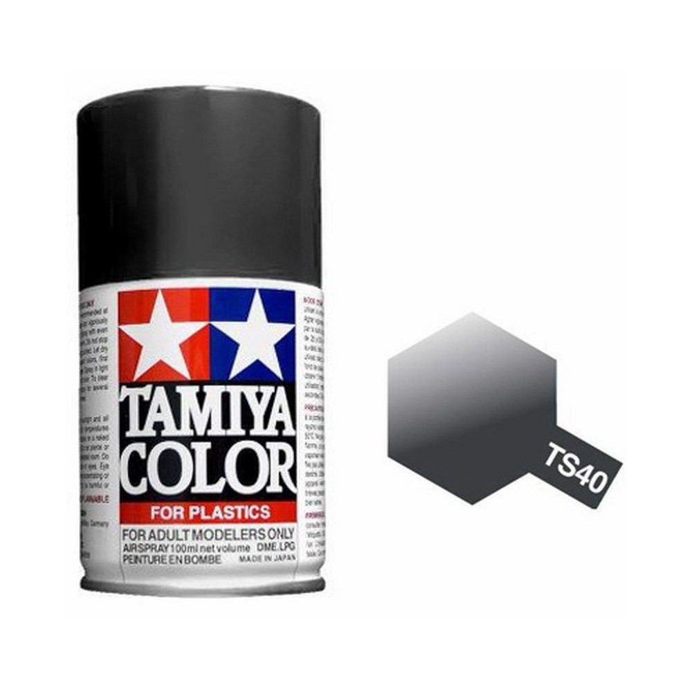 Peinture bombe Noir Métal brillant TS40 Tamiya Tamiya 85040 - 1