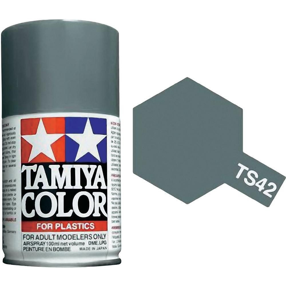 Peinture bombe Gris Clair Métal brillant TS42 Tamiya Tamiya 85042 - 1