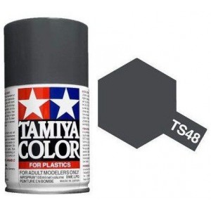 Peinture bombe Gris Gunship mat TS48 Tamiya Tamiya 85048 - 1