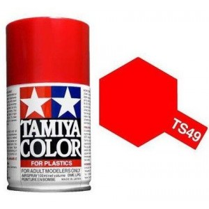 Peinture bombe Rouge Vif brillant TS49 Tamiya Tamiya 85049 - 1
