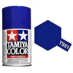Peinture bombe Bleu Telefonica brillant TS51 Tamiya Tamiya 85051 - 1